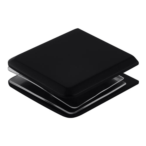 Puerta para ducha Sistema Batiente con Vidrio Temperado Claro esp 8 mm - Modulación en L - Accesorios negro mate