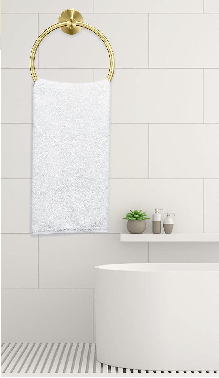 Juego de accesorios de baño acero inoxidable color dorado - 4 piezas