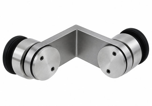 CONECTOR 90 GRADOS FACHADAS VIDRIO TEMPERADO GL-0124