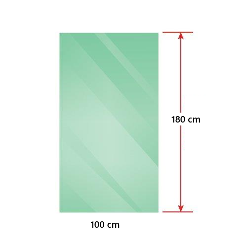 Suministro De Mampara para Ducha con Vidrio Temperado claro esp 8 mm - Corte cuadrado