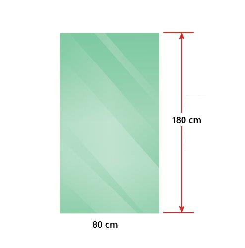 Suministro De Mampara para Ducha con Vidrio Temperado claro esp 8 mm - Corte cuadrado